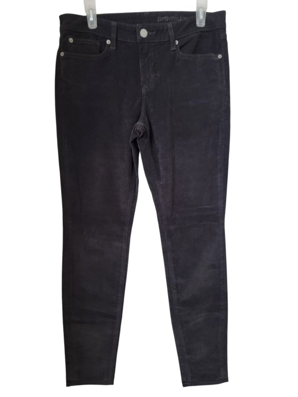 GAP Premium Size 10 Charcoal Gray Super Skinny Corduroy Pants